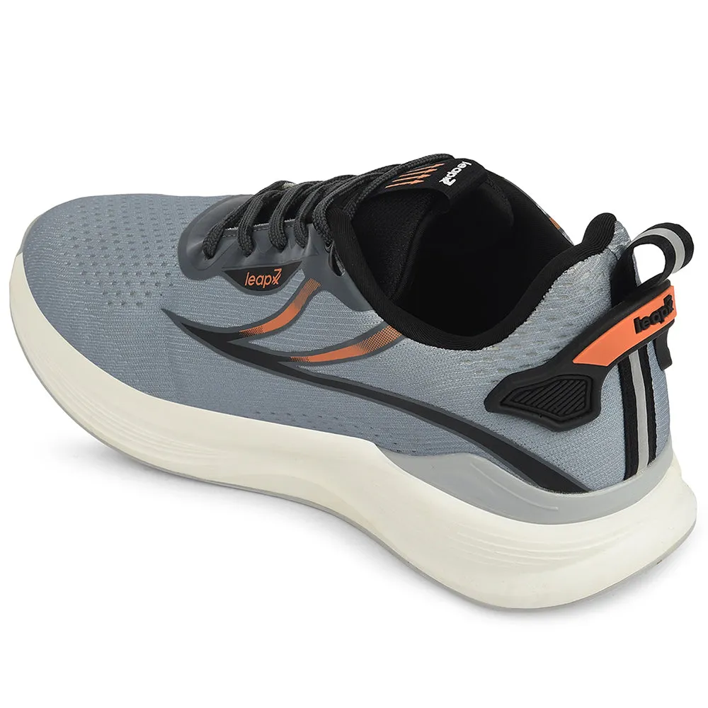 Tactical Running Shoes Leap7x Grey Sports Lacing Running Shoes For Men DARIO By Liberty