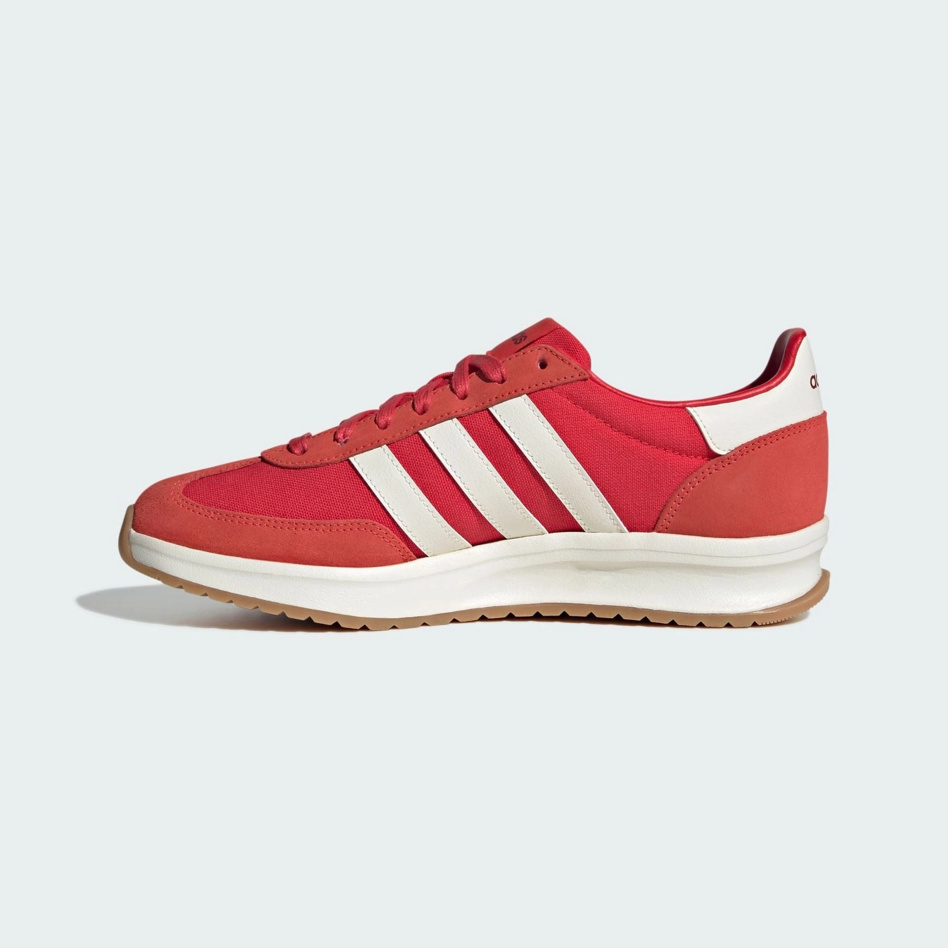 RUN 70S 2.0 SHOES - Pure Ruby / Off White / Semi Lucid Red Adidas Gum Sole Shoes
