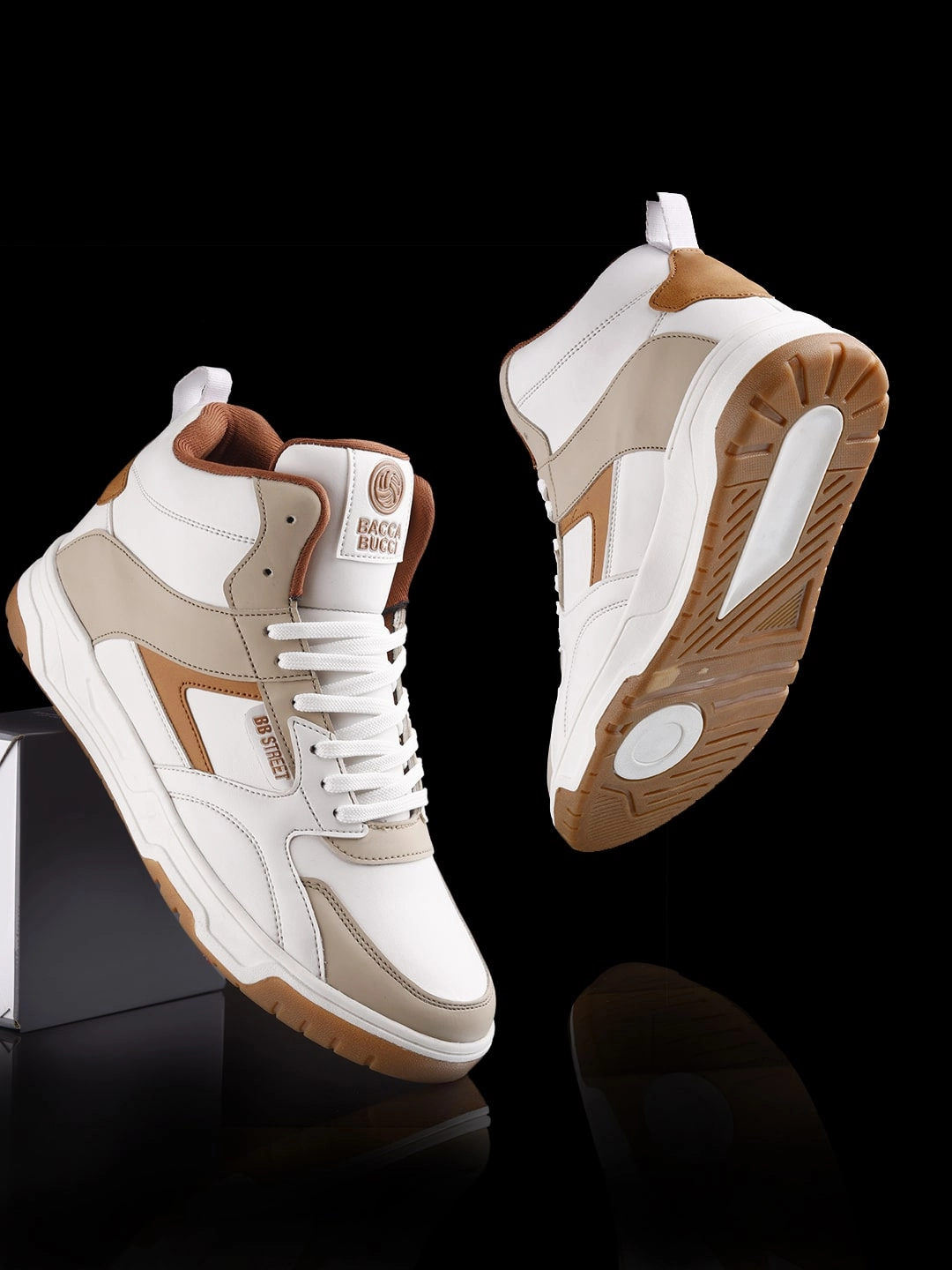 Bacca Bucci Cappuccino Skystompers Casual Shoes With Khaki Pants