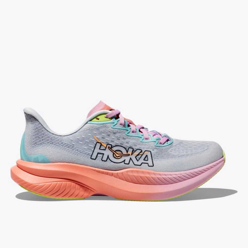 Womens Hoka Mach 6 B-Width Leopard Print