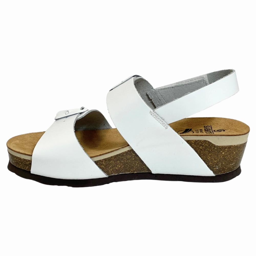 Sabatini Ines Bianco Nappa Sandal (Women's) Sandals Hotel Negril