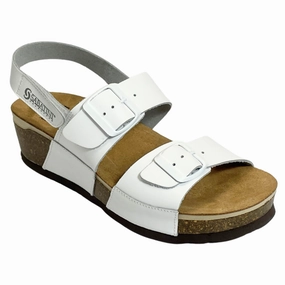 Wide Width Platform Sandals Sabatini Ines Bianco Nappa Sandal (Women's)