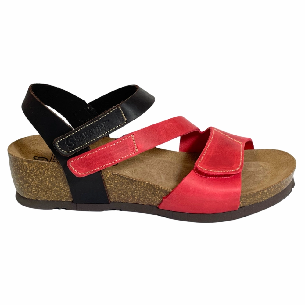 Sabatini Skyler Rosso/T.Moro Crazy Sandal (Women's) Closed Toe Slide Sandals