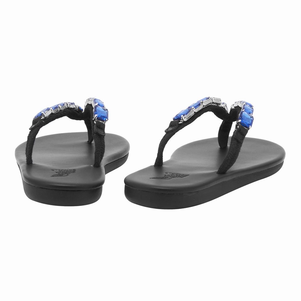Saionara Crystals Blue Wedding Shoes Sandals