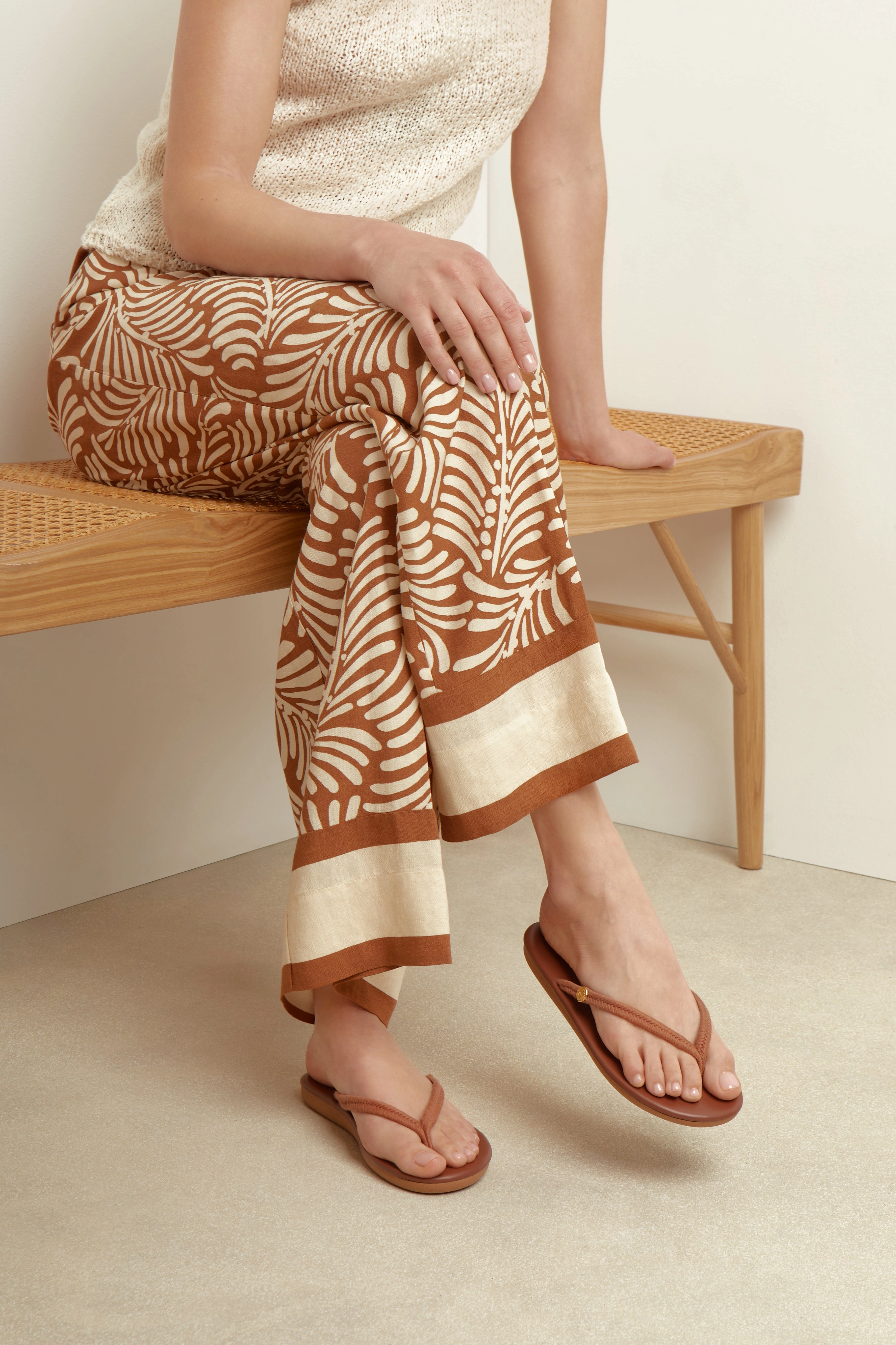 Marni Fussbett Sandals Saionara Rope Tan