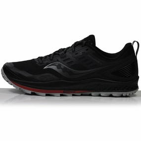 Saucony Peregrine 10 Men's Trail Shoe - Black/Red Running And Workout Shoes