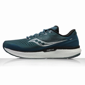 Saucony Triumph 18 Men's Running Shoe - Deep Teal/Silver Best Shoes For Lifting And Running