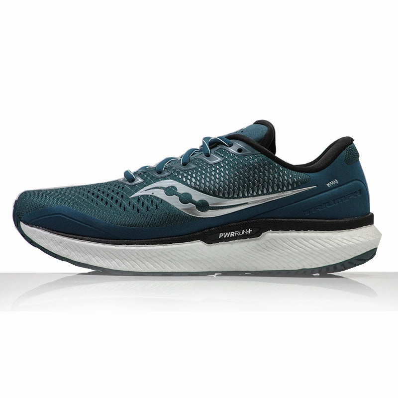 Mom Running Shoes Saucony Triumph 18 Men's Running Shoe - Deep Teal/Silver