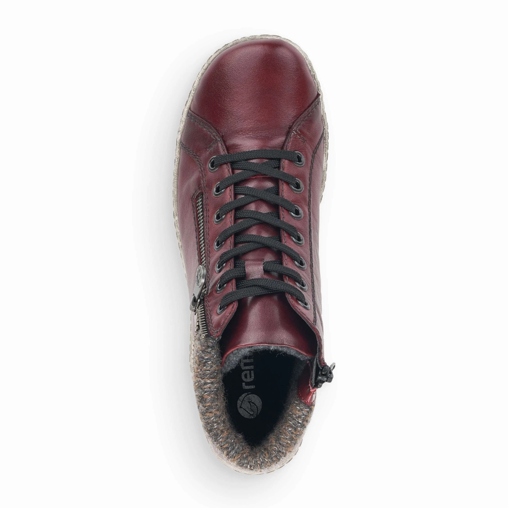 Remonte Liv 73 Burgundy Leather Boot (Women's) Gore-tex Boots