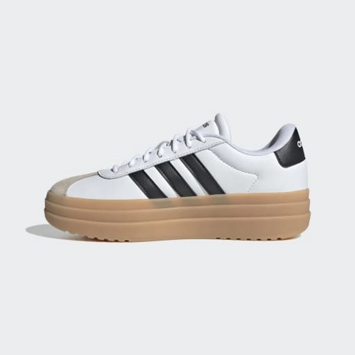 Adidas Led Shoes VL COURT BOLD SHOES - Cloud White / Core Black / Wonder Beige