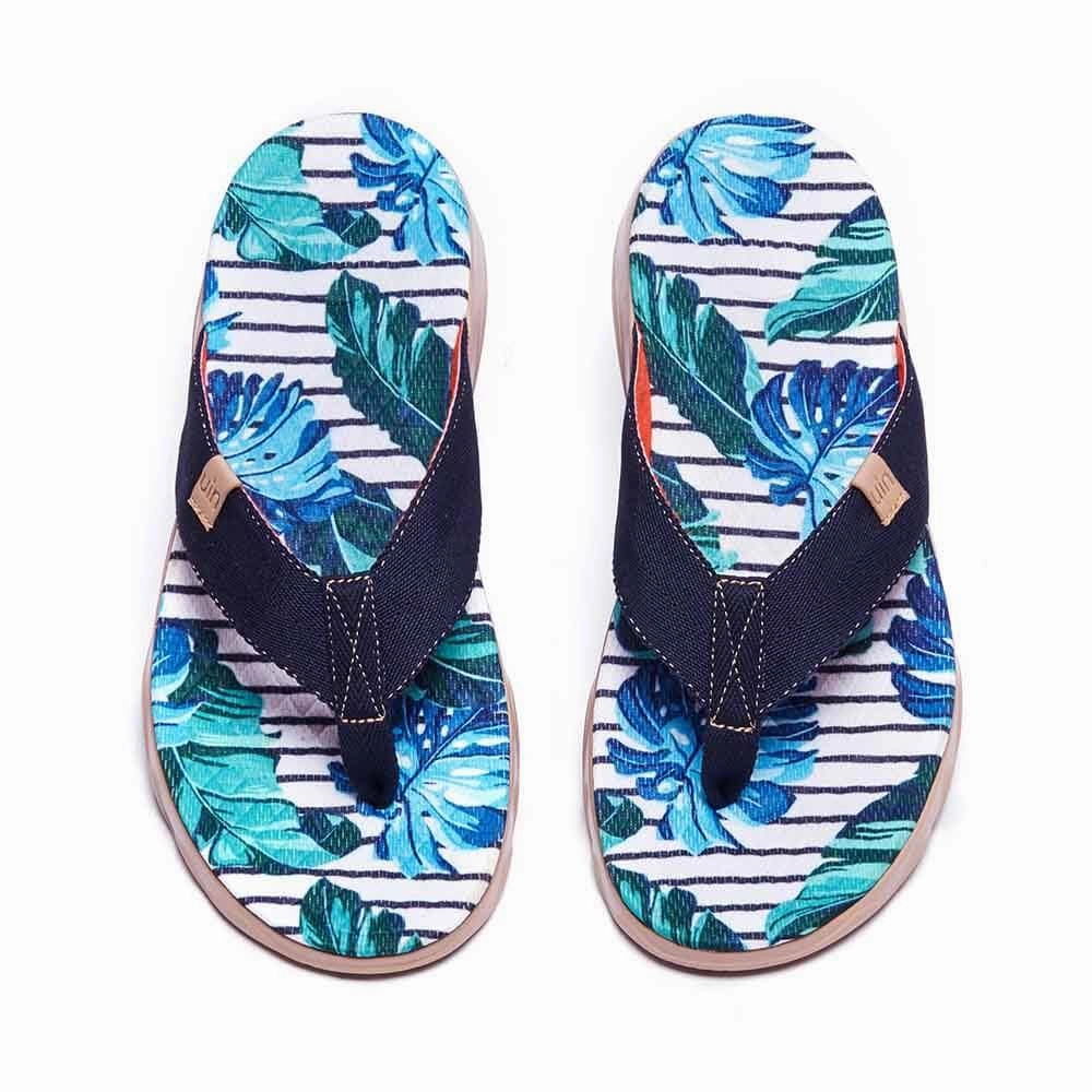 Wooden Wedge Sandals Jungle Men Majorca Flip Flops