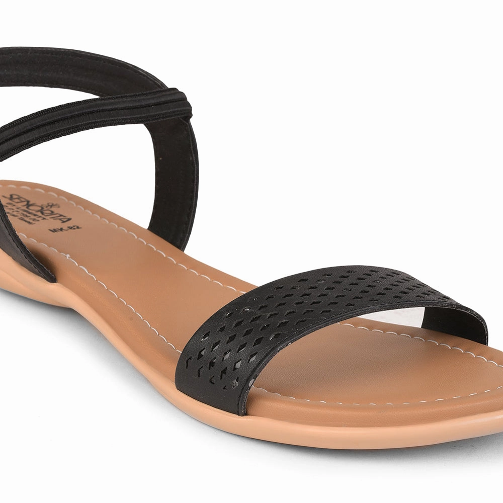 Senorita Casual (Black) Sandals For Women By Liberty Myles Sandals