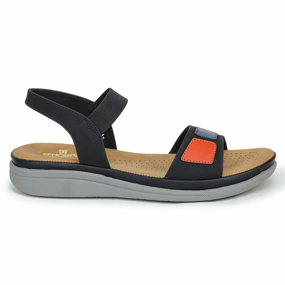 Senorita Casual (Navy Blue) Sandals For Women M17-11 By Liberty Heel Sandals Closed Toe