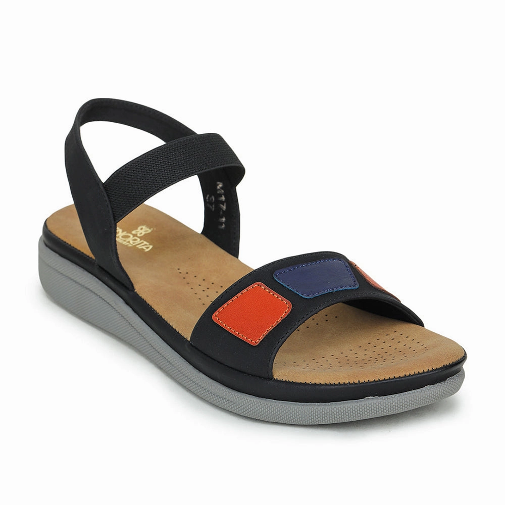 Senorita Casual (Navy Blue) Sandals For Women M17-11 By Liberty Sandals For Hallux Valgus