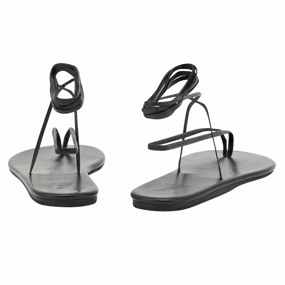 Lace Up Platform Sandals Sfendoni Black