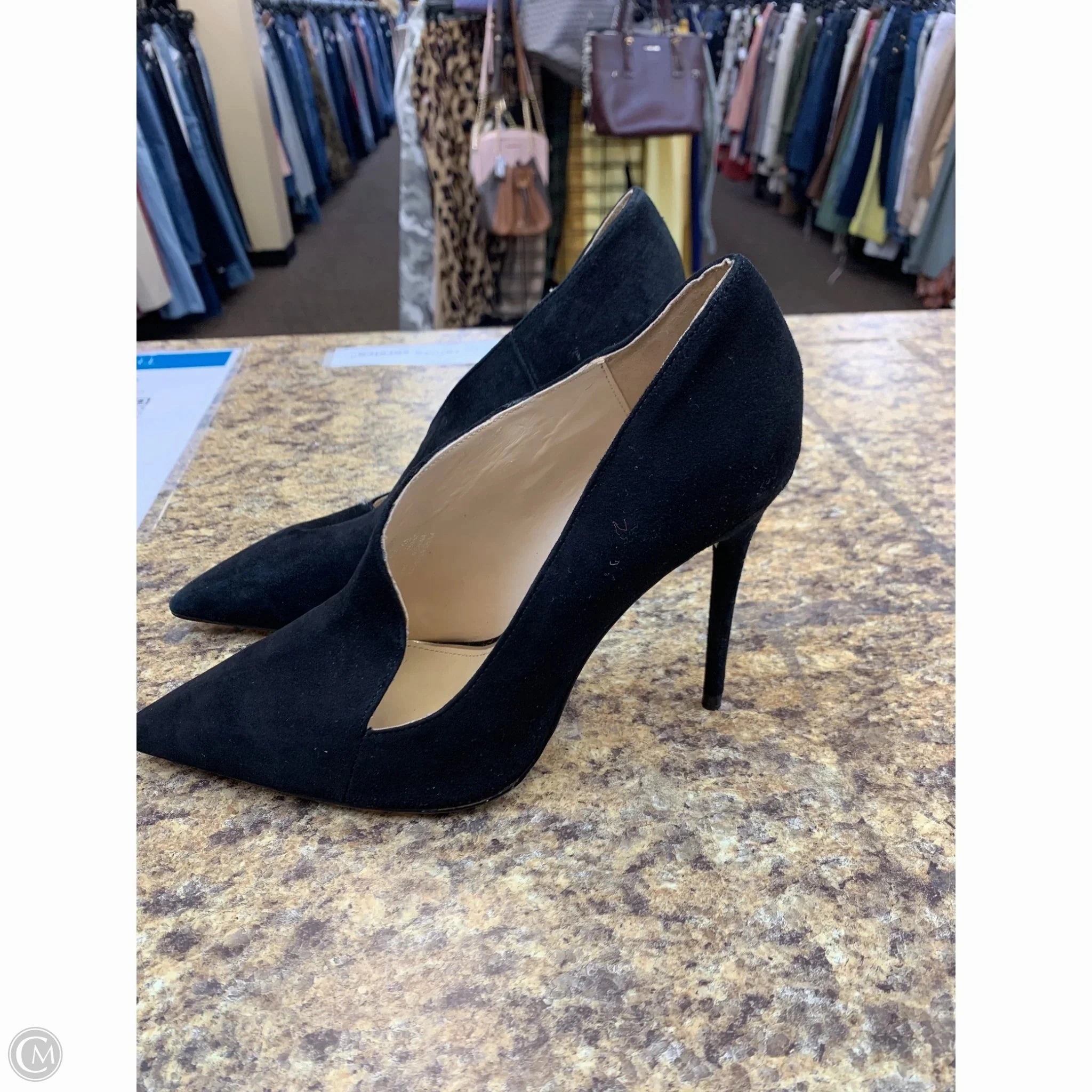 Shoes Heels Stiletto By Zara Women In Black, Size: 8 Bare Feet In High Heels