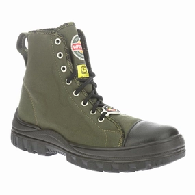 Grey Cowgirl Boots Warrior Olive Green Defence Anti Spike Jungle Boot For Men 3019-05 By Liberty