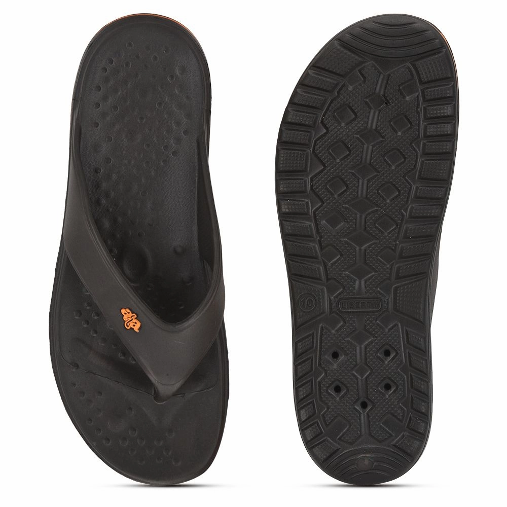 Moodpop Slippers A-HA Casual Brown Flip Flop For Men BEACHTIME By Liberty