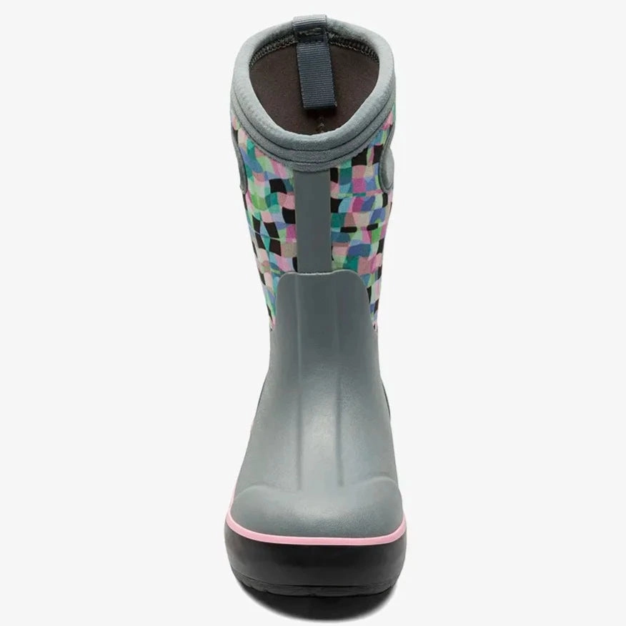 Insulated Boots Work Classic II Checkered Geo Misty Gray (Size 8c-5Y)