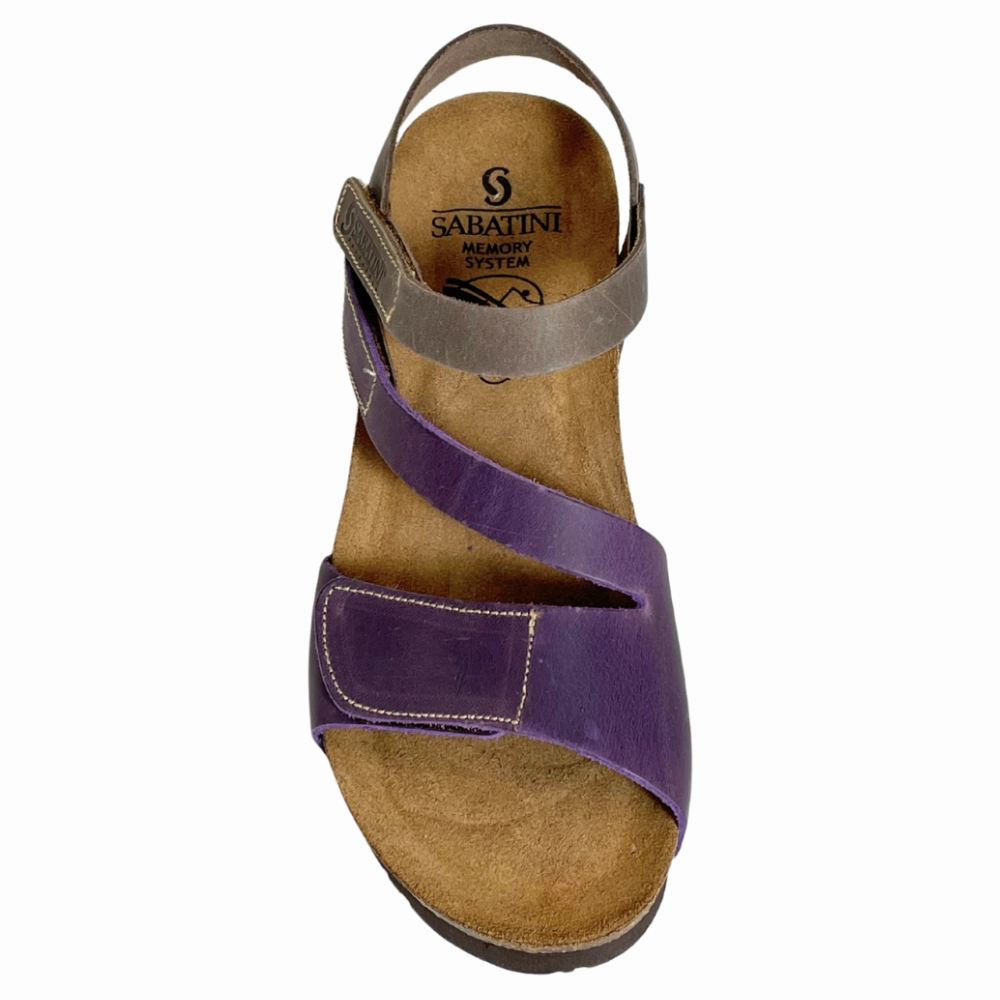 Sandals For Work Sabatini Skyler Viola/Fango Crazy Sandal (Women's)