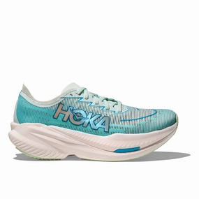 HOKA | Women's Mach X 2 Running Shoes - Snow Melt/Blue Spark Shoes Facebook