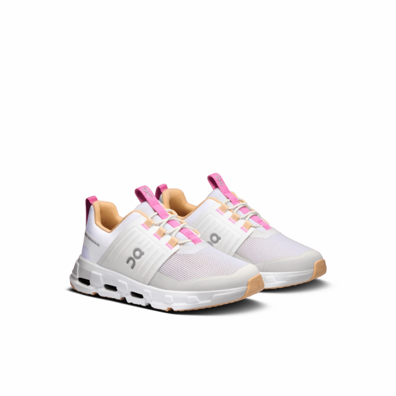 Wide Golf Sneakers On Little Kids Cloudswift - White/Blonde