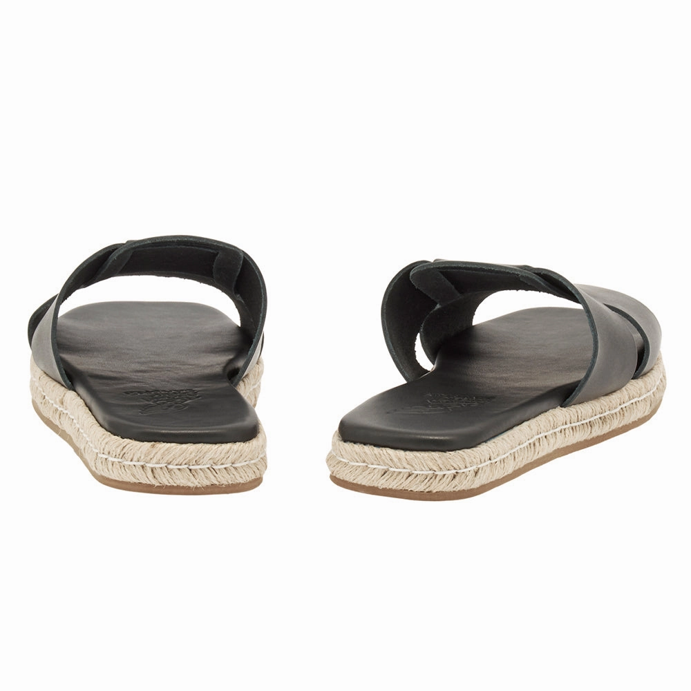 Miltiadis Espadrille Black Sandals Dunns River Prices