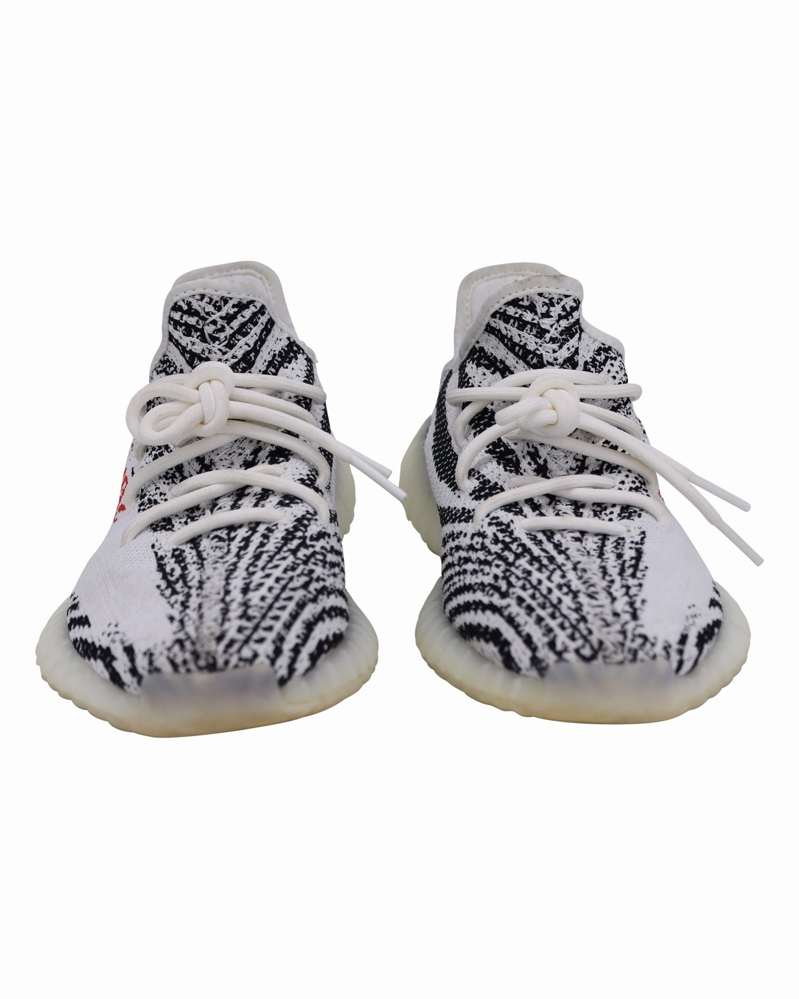 Adidas Yeezy Boost 350 V2 Zebra Sneakers in White Cotton 480 Court Sneakers