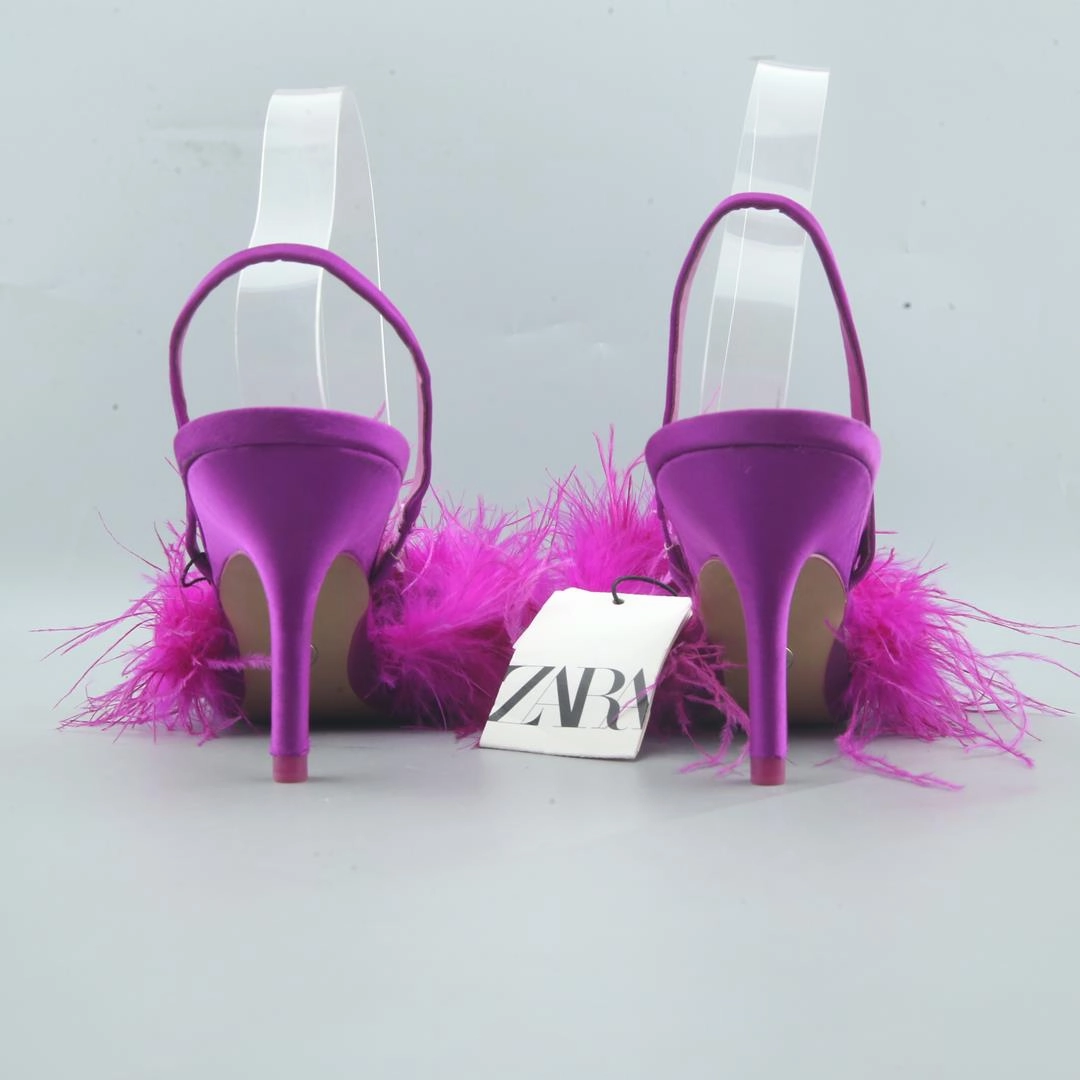 Block High Heel Sandals ZARA. .