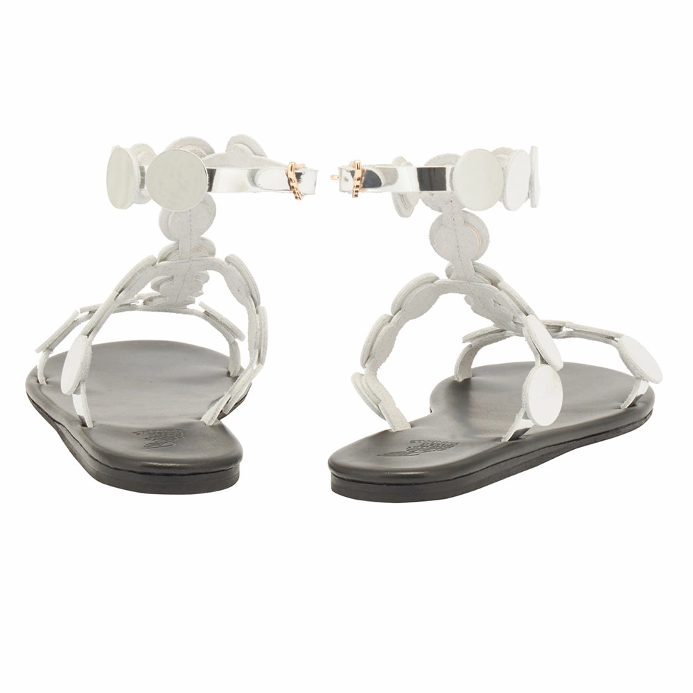 Bridget Sandals In Jamaica Triton Silver