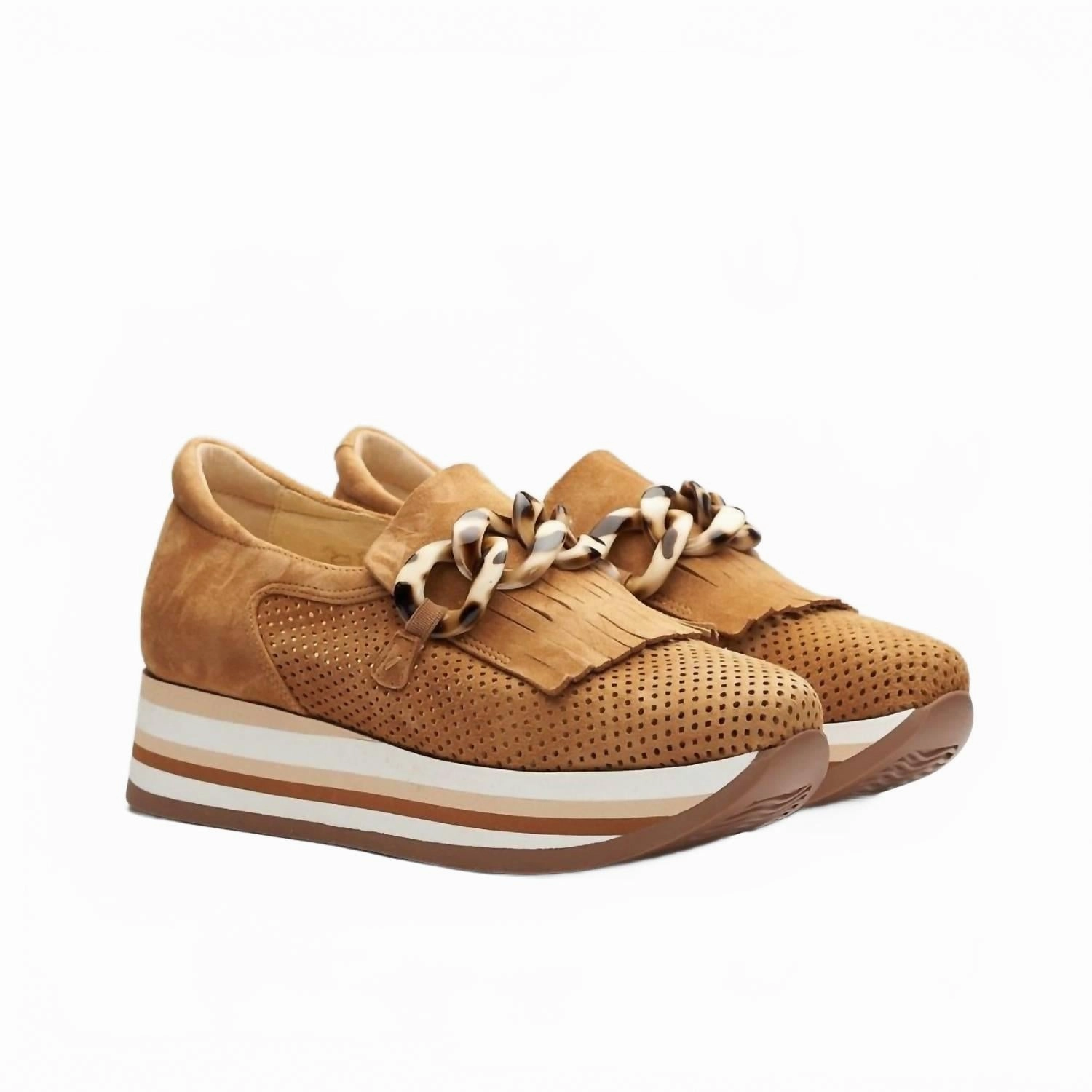 Women's Wedge Cadie Sneakers In Cognac Order Sneakers Online
