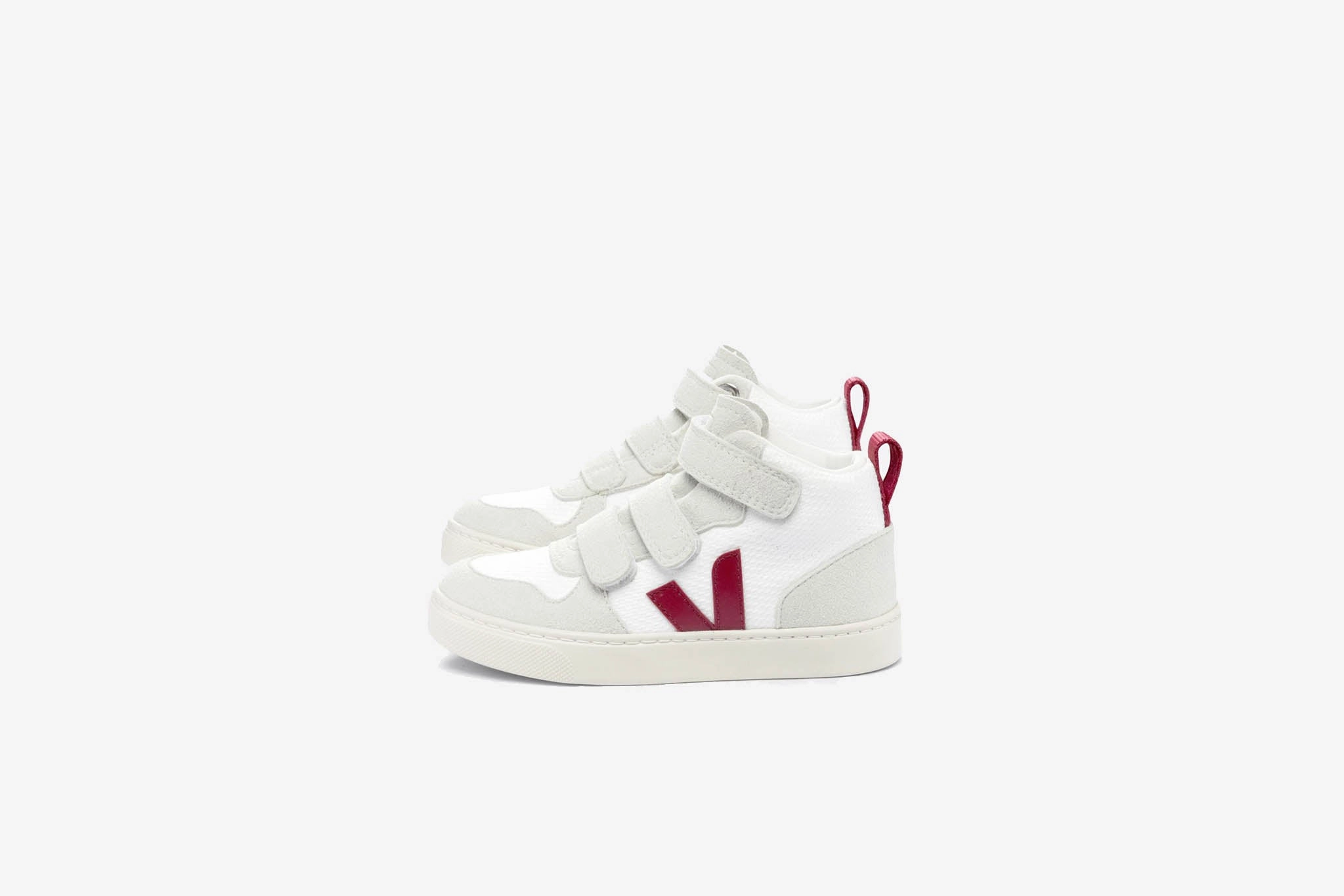 Sneakers Winooski Veja "Small V-10 Mid B-Mesh" K - White / Marsala