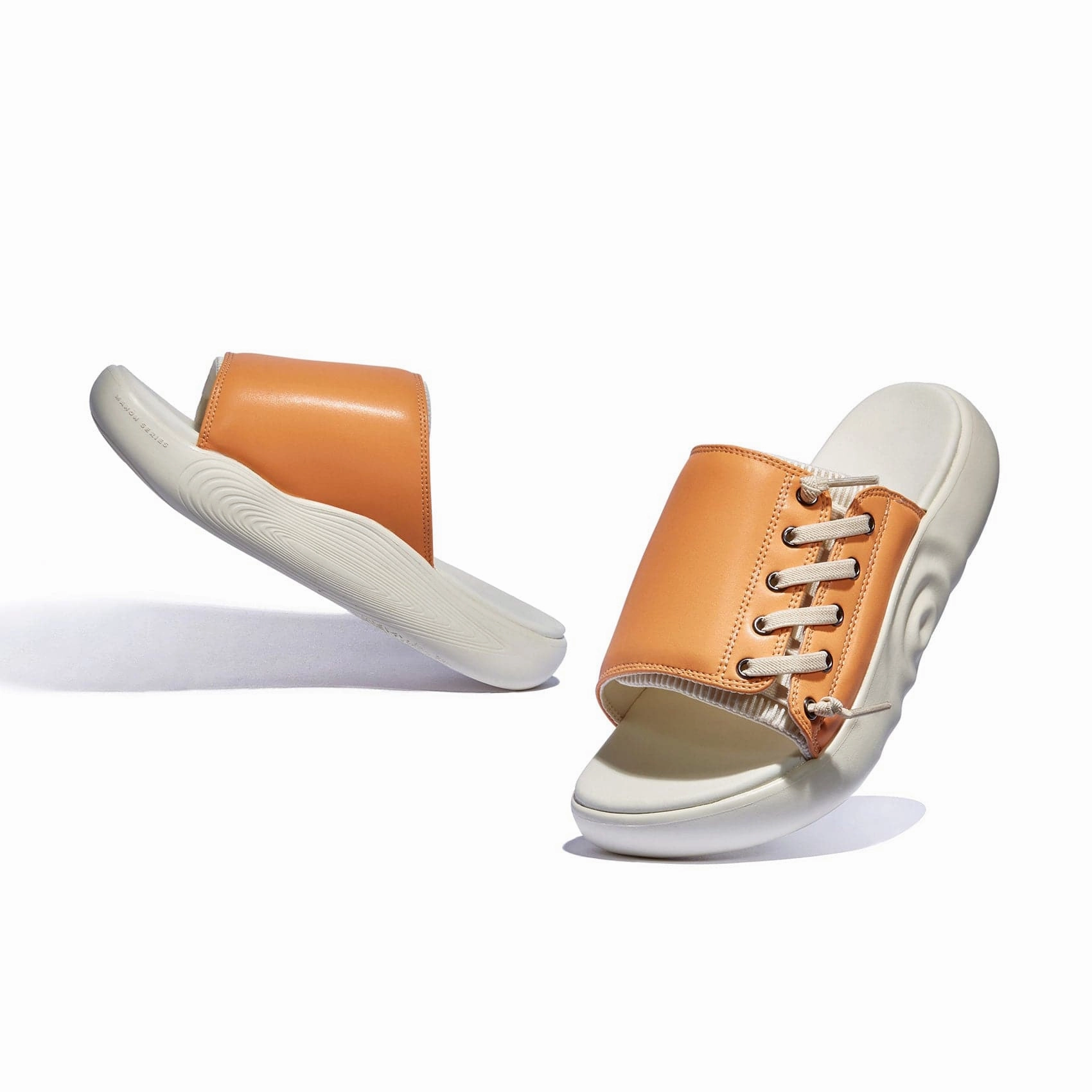 Mock Orange Mahon II Women Leather Strap Sandals