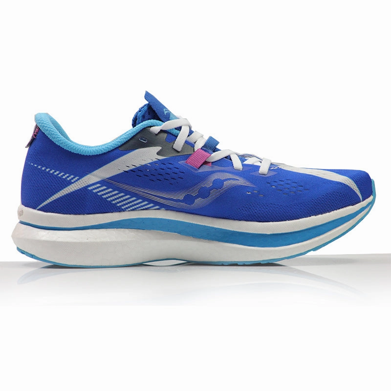 Saucony Endorphin Pro 2 Women's Running Shoe - Royal/White Running Shoes With Good Ankle Support