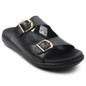 Healers Black Casual Sandal For Men MDL-11E By Liberty St Vincents Sandals