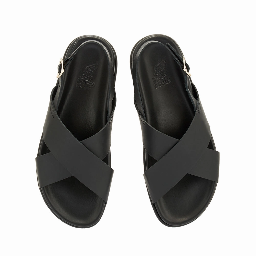 Ikesia Black Sandals With Closed Toe