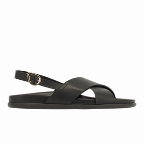 Ikesia Black Comfortable Sandals For Walking