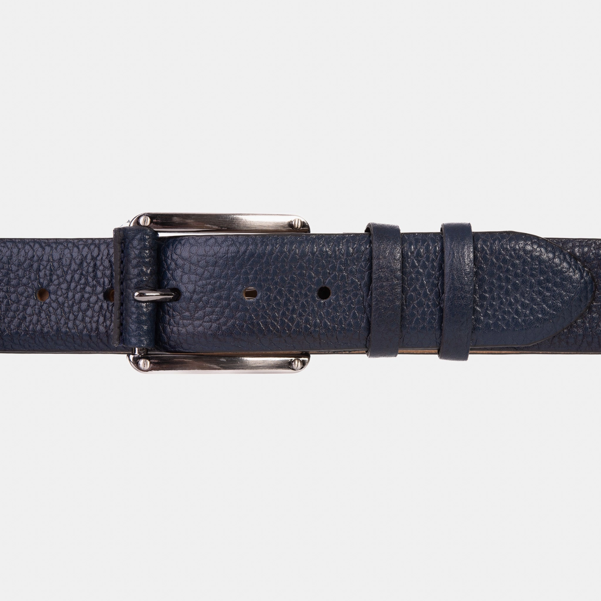 Sand In My Boots Fest The Draco Navy Calfskin Belt