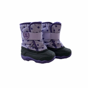 Brown Heeled Boots Snowbug 6 Lavender (Size 5c-10c)