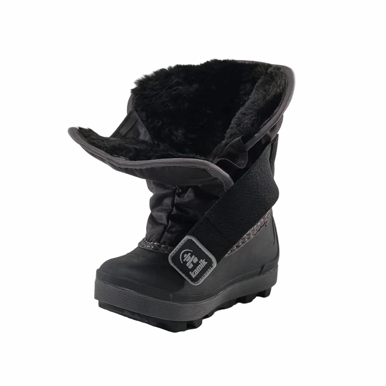 Flower Cowboy Boots Snowbug 7 Black (Size 5c-13c)