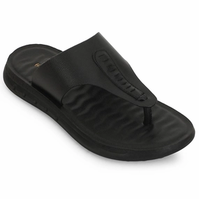 Man Slippers Healers Black Casual Slipper For Men GHD-82 By Liberty