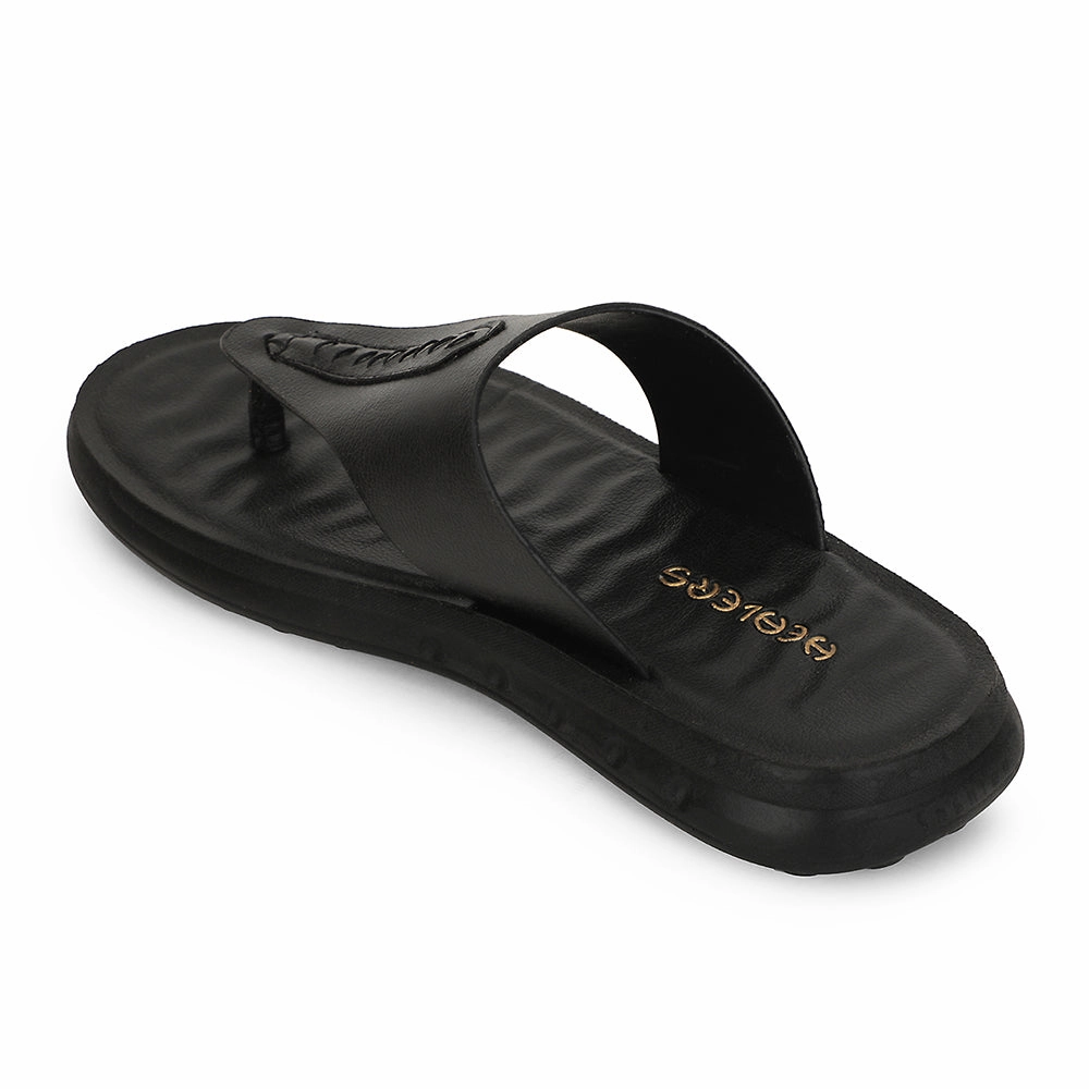 Slide In Shoes Healers Black Casual Slipper For Men GHD-82 By Liberty