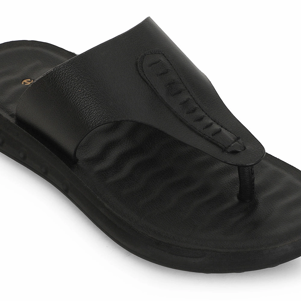 Arizona Slippers Healers Black Casual Slipper For Men GHD-82 By Liberty