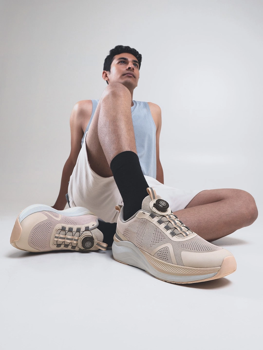 Bacca Bucci ION Glide  Sports Shoes with Rotary Lacing Tan Casual Shoes