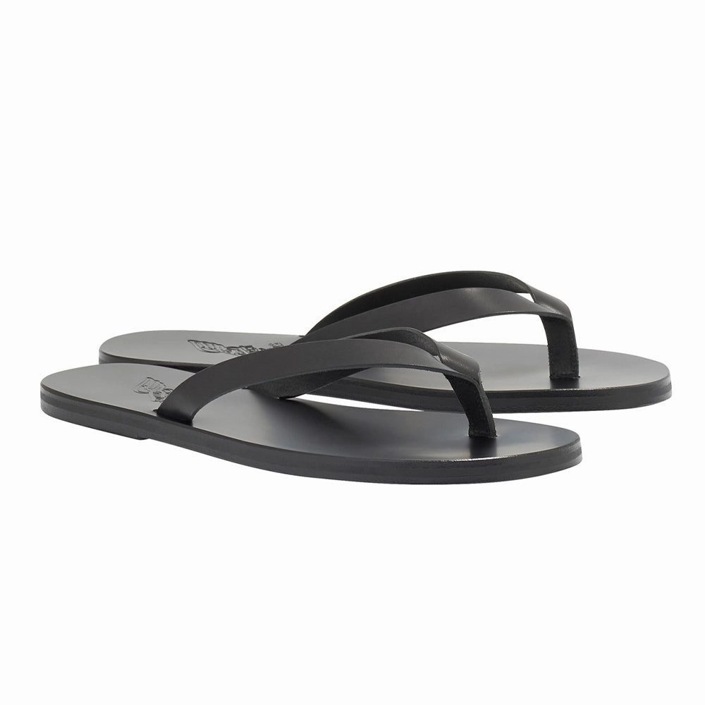Solon Black Beach Slide Sandals