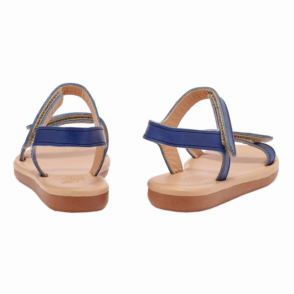 Little Poros Soft Marine Strappy Casual Slip-on Flat Sandals