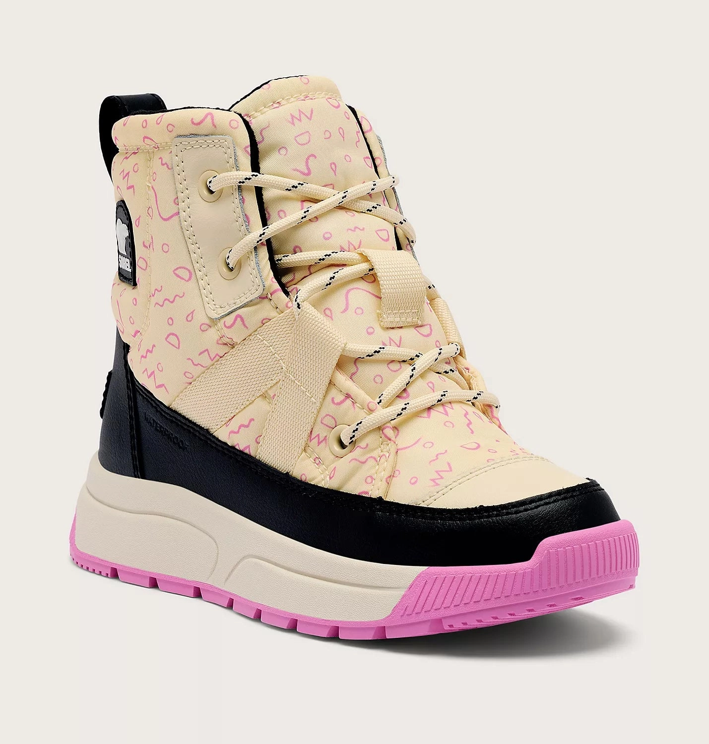 Sorel Youth Whitney III Mid Winter Boot Honey White, Black Best Rated Cowboy Boots