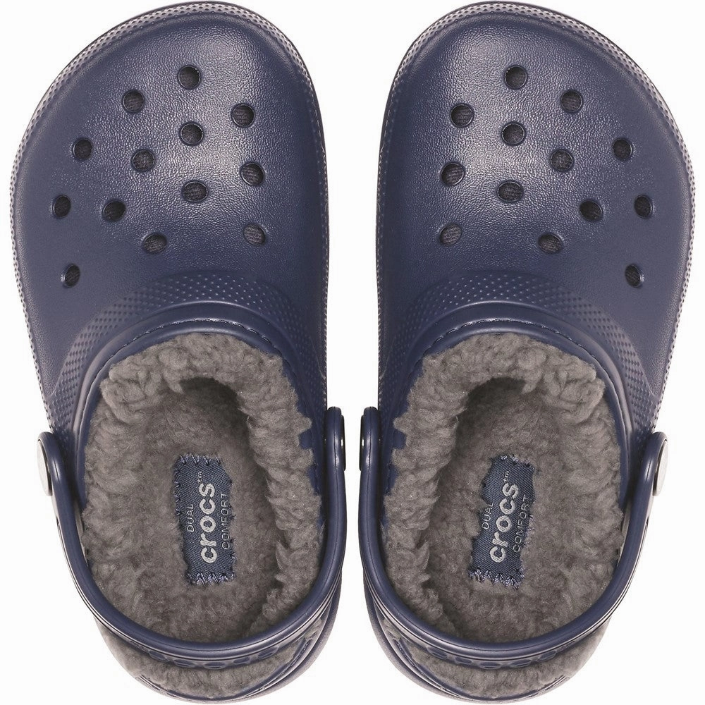 Crocs Toddler Classic Lined Clog Ariat Patriot Slippers