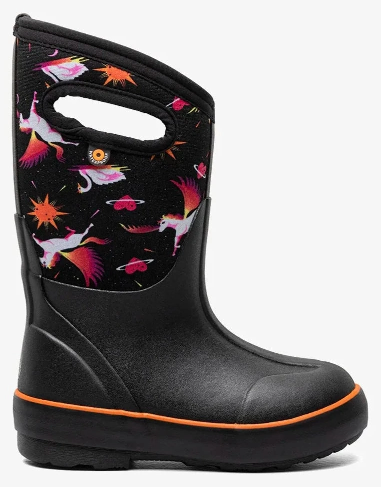 Classic II Space Pegasus Black Multi (Size 8c-5Y) Monster High Boots