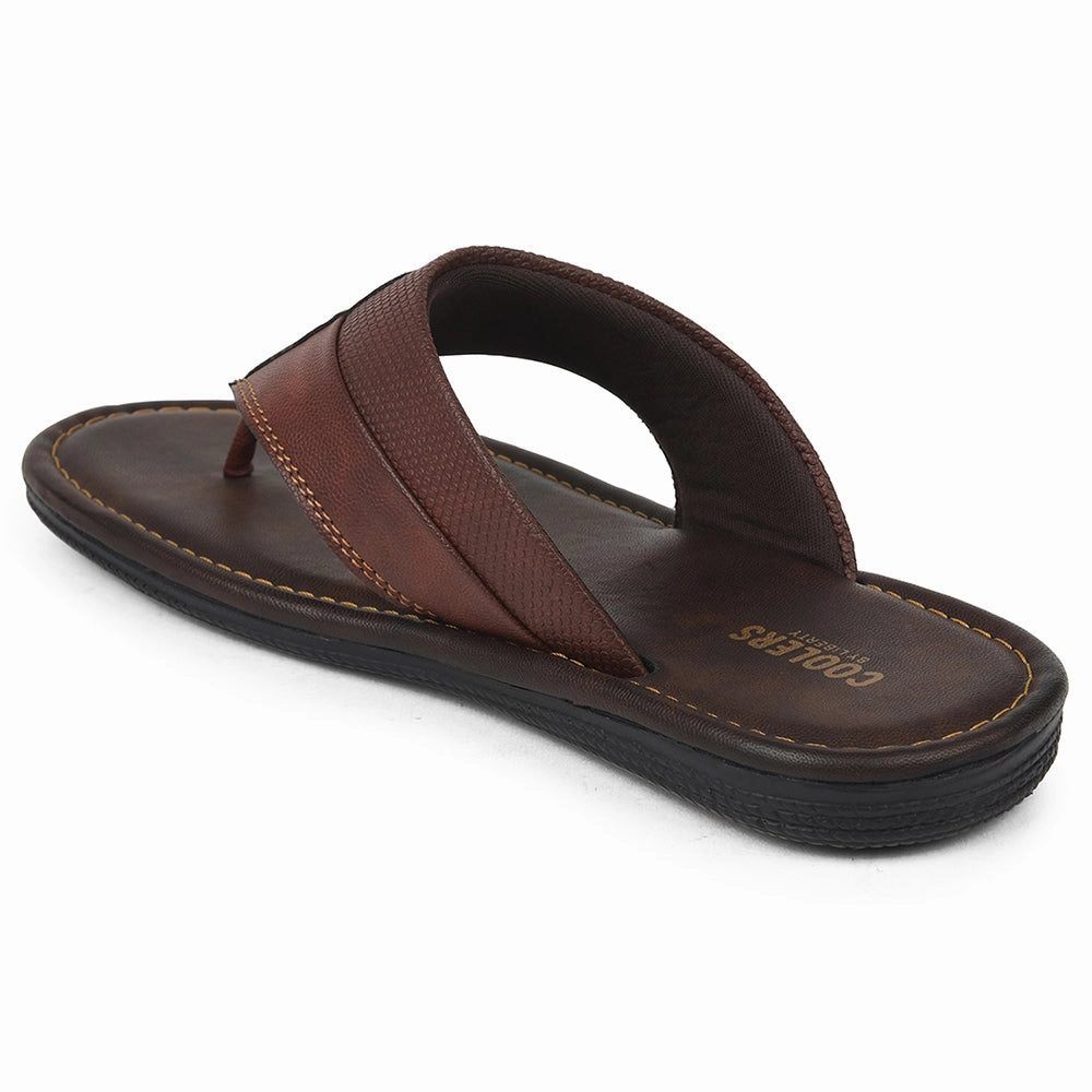 Coolers Tan Casual Slipper For Mens AOL-13 By Liberty Ruby Slippers